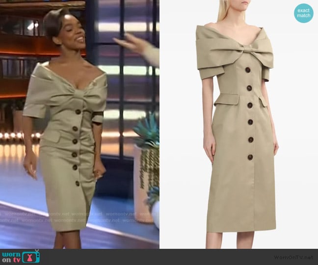 Shushu/Tong Oversize Bow Dress worn by Marsai Martin on The Kelly Clarkson Show