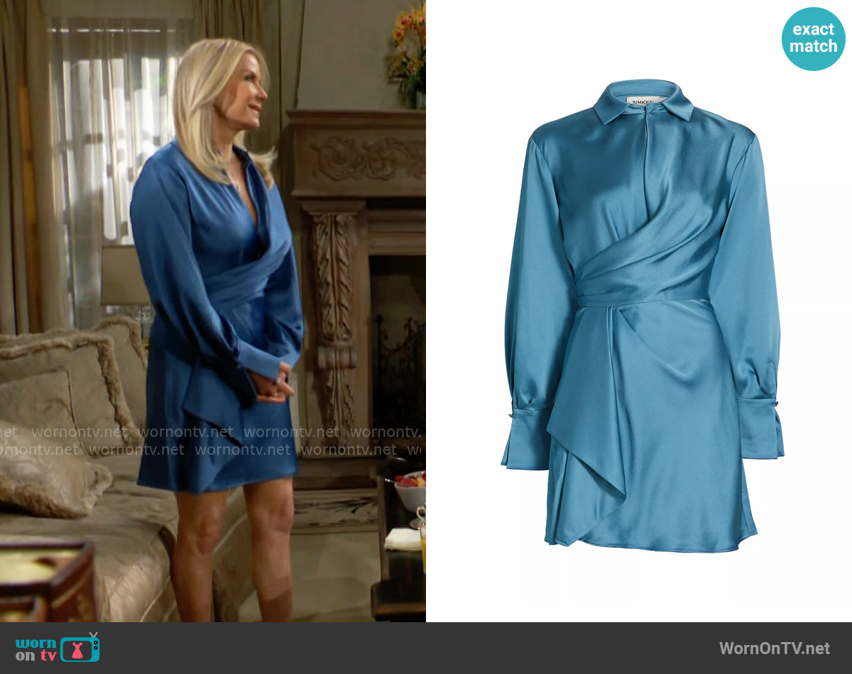Simkhai Talit Dress in Celestial worn by Brooke Logan (Katherine Kelly Lang) on The Bold and the Beautiful