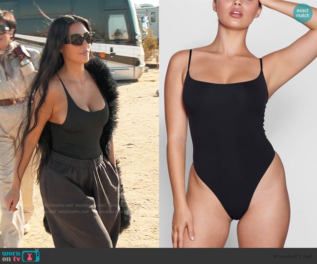 Skims Cami Bodysuit worn by Kim Kardashian (Kim Kardashian) on The Kardashians