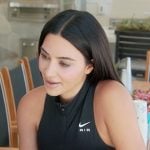 Kim’s black Nike crop top on The Kardashians