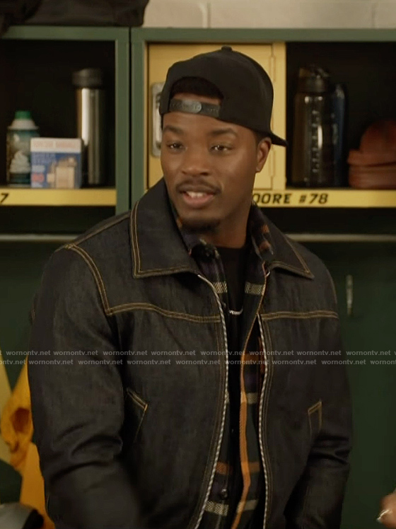 Spencer’s denim jacket on All American