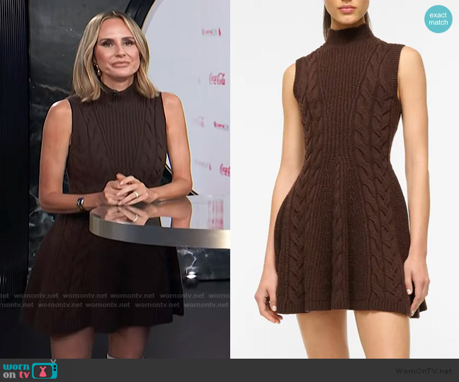 Staud Charade Sweater Dress worn by Keltie Knight on E! News