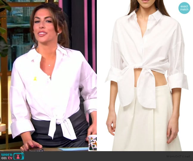 Staud Lisa Tie Front Shirt worn by Alyssa Farah Griffin on The View