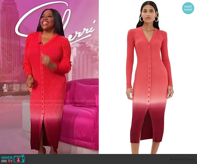 Staud Shoko Sweater Dress worn by Sherri Shepherd on Sherri