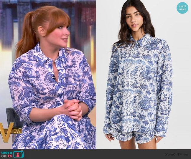 Staud Colton Top worn by Bryce Dallas Howard on The View