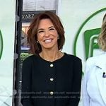 Stephanie Ruhle’s black jacket with gold buttons on Today