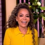 Sunny’s yellow ribbed polo dress on The View