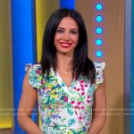 Dr. Tara Narula’s floral wrap dress on Good Morning America