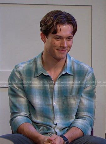 Tate’s green plaid shirt on Days of our Lives