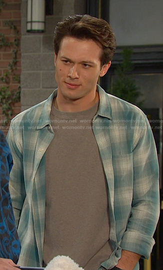 Tate’s green plaid shirt on Days of our Lives