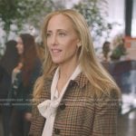 Teddy’s brown plaid blazer and cropped pants on Greys Anatomy