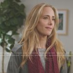 Teddy’s grey plaid coat on Greys Anatomy