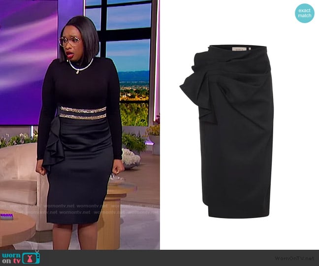 THEO The Label Atlas Bow Pencil Skirt worn by Jennifer Hudson on The Jennifer Hudson Show