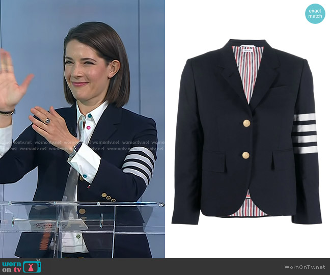 Thom Browne 4-Bar Single-breasted Blazer worn by Daryn Carp on Today
