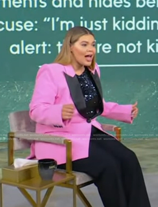 Tiffany Baira’s pink blazer on Tamron Hall Show