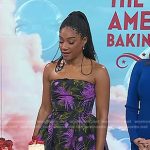 Tiffany Haddish’s black and purple floral dress on Today