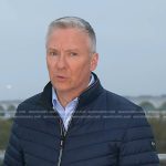 Tom Costello’s navy quilted jacket on Today
