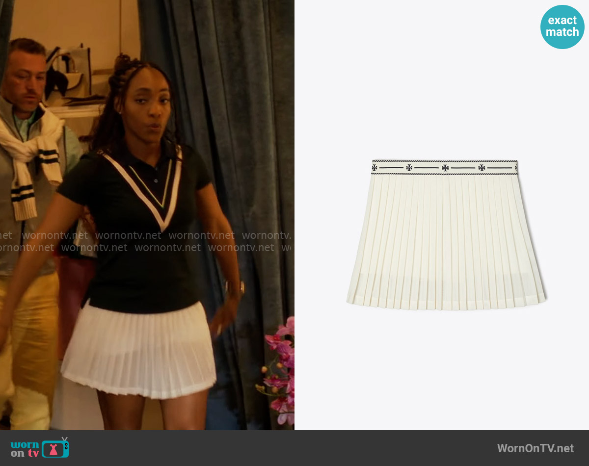 Tory Burch Mesh Tennis Skirt worn by Faith Mitchell (Iantha Richardson) on Will Trent
