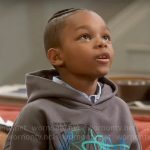 Trey’s graffiti print hoodie on Poppas House