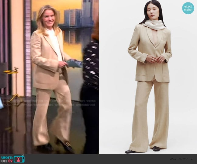 TWP Morgans Oversize Linen Blazer worn by Sara Haines on The View