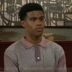 Tyrell’s ombre polo sweater on Beyond the Gates