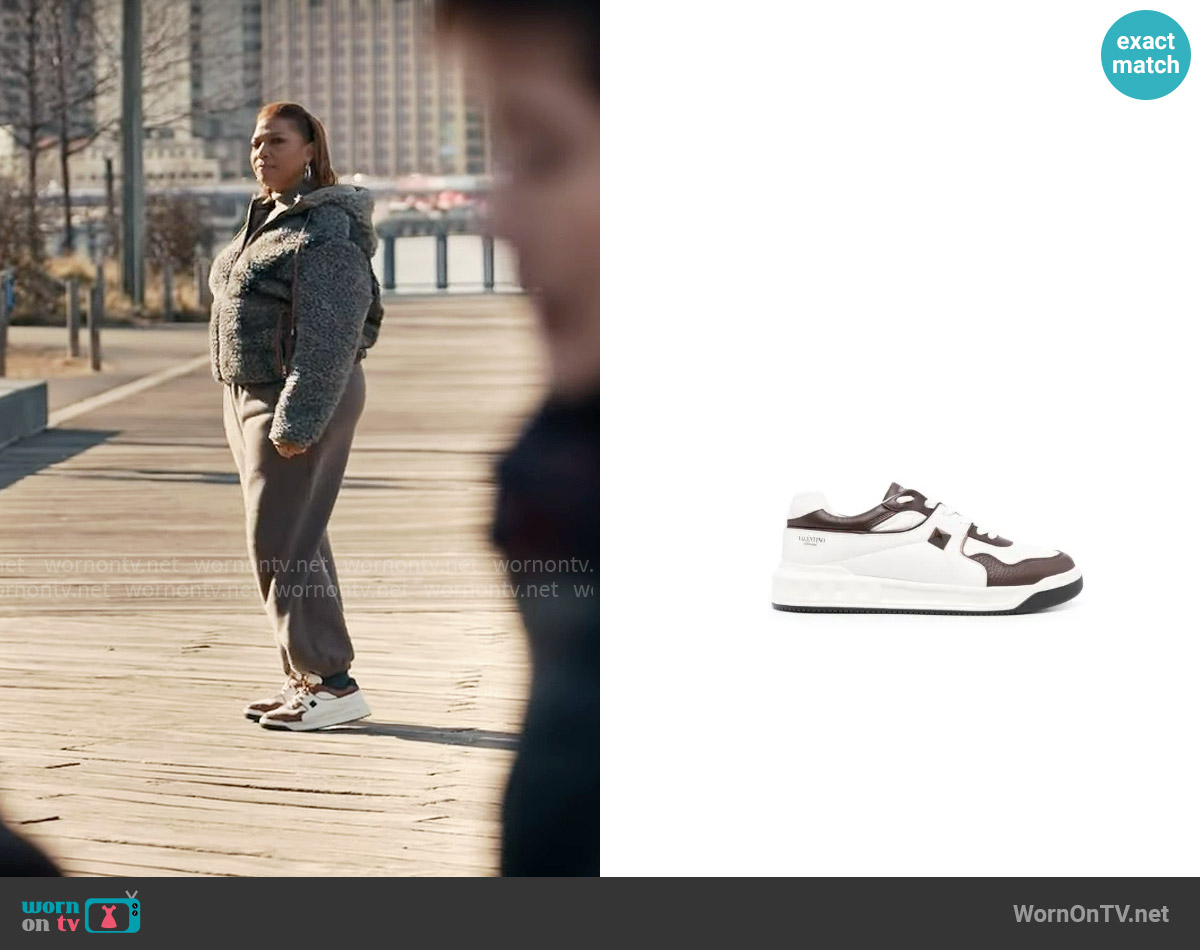 Valentino Garavani One Stud low-top sneakers worn by Robyn McCall (Queen Latifah) on The Equalizer