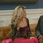 Vanessa’s floral square-neckline top on Beyond the Gates