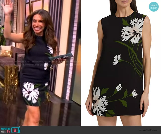 Veronica Beard Cromwell Floral Print Shift Dress worn by Alyssa Farah Griffin on The View