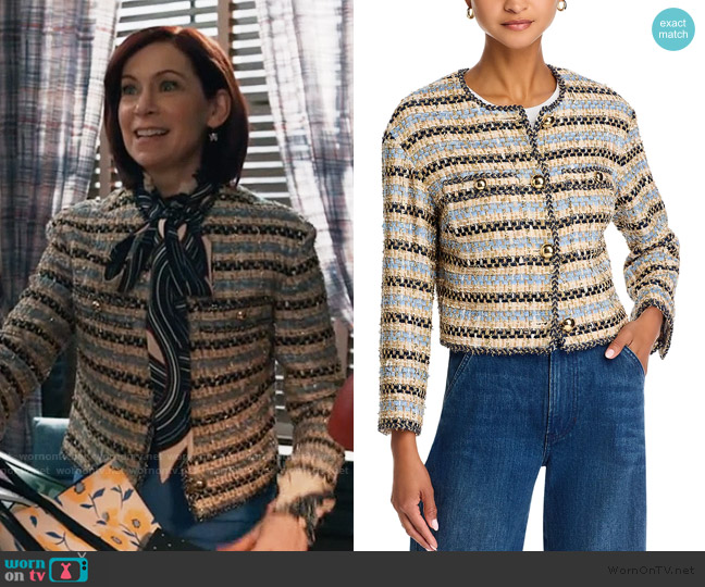 Veronica Beard Sumira tweed jacket worn by Elsbeth Tascioni (Carrie Preston) on Elsbeth