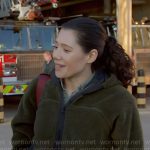 Violet’s green fleece jacket on Chicago Fire