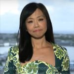 Weijia Jiang’s green floral dress on CBS Mornings