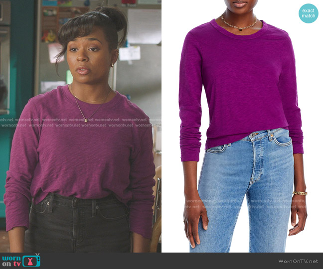 Wilt Long Sleeve Top worn by Simone Griffith (Alexis Floyd) on Greys Anatomy