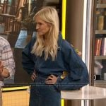 Zanna Roberts’ denim shirtdress on The Drew Barrymore Show
