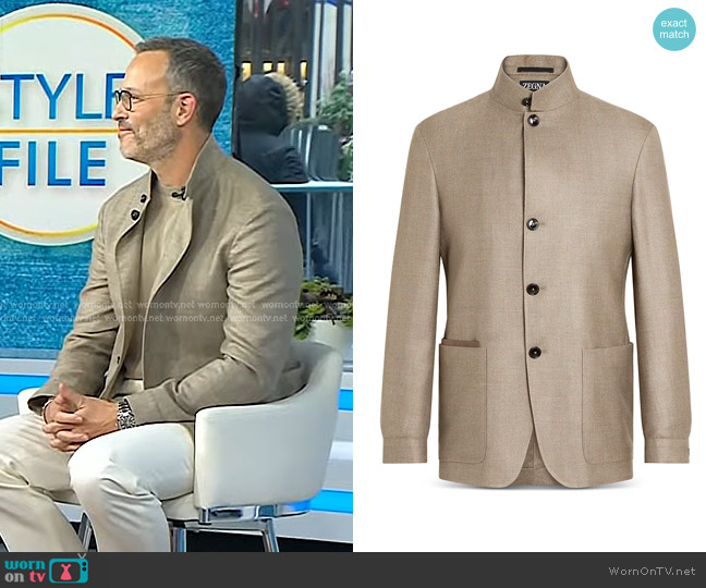 Zegna Conte Chore Jacket worn by Andrew Weitz on Today
