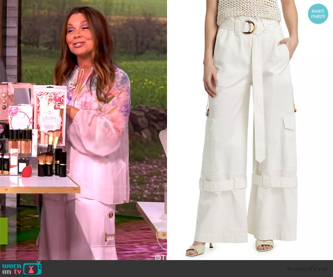 Zimmermann Illuminate Cotton Cargo Pants worn by Gretta Monahan on The View