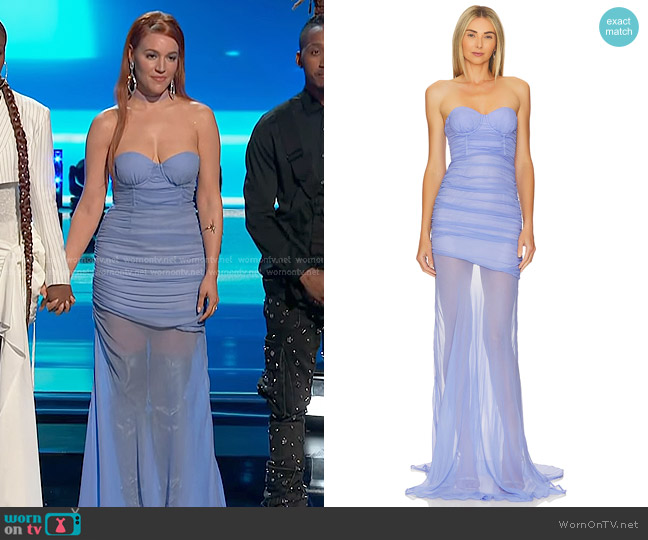 Camila Coelho Loire Gown in Pale Violet worn by Olivia Kuper Harris on The Voice