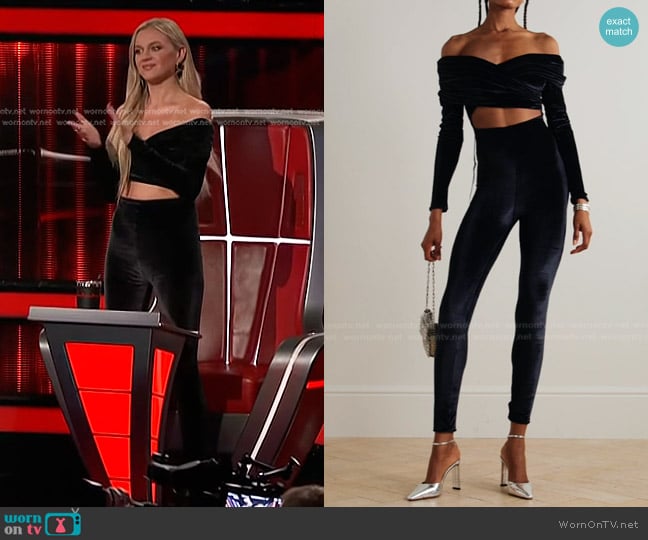 Maygel Coronel Bagolo Jumpsuit in Nightfall worn by Kelsea Ballerini on The Voice