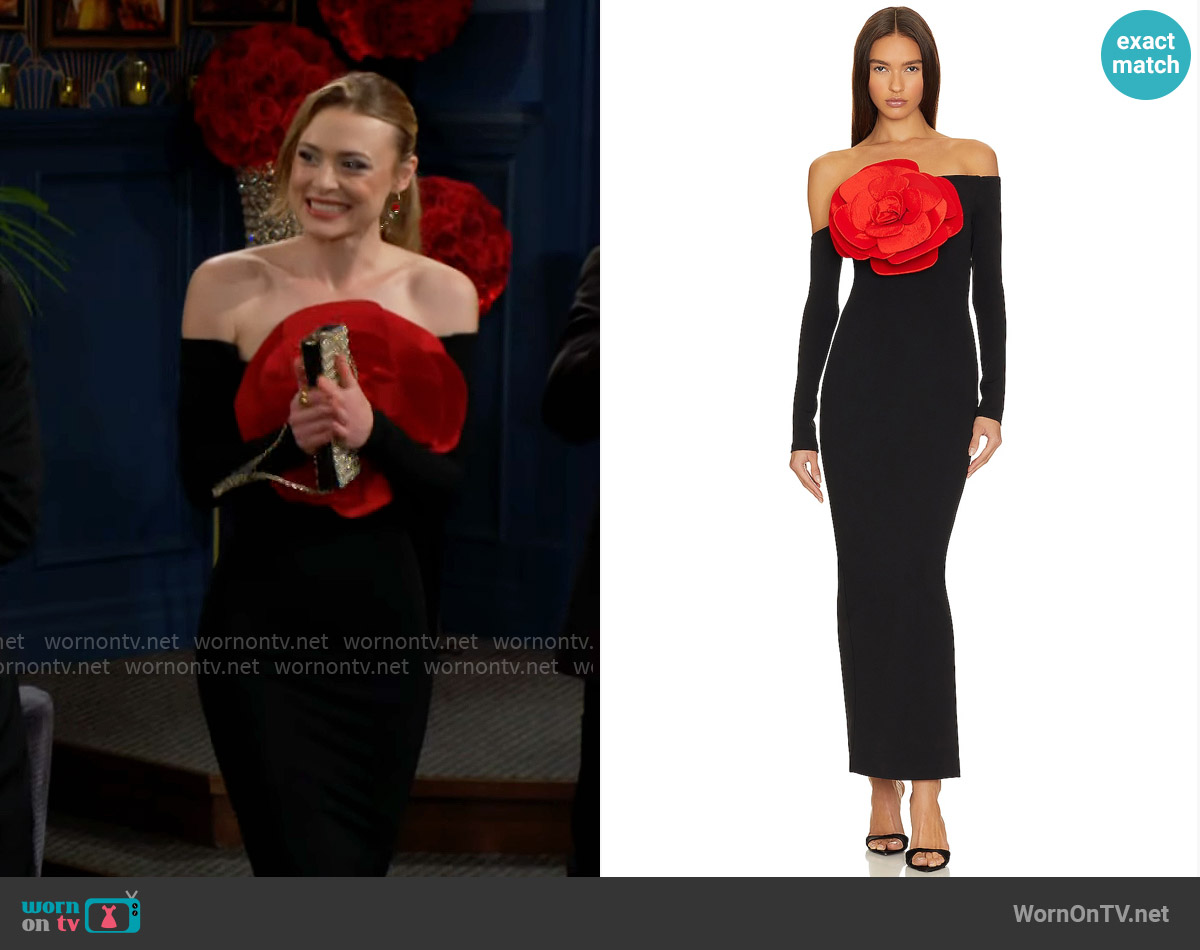 Miscreants Charlotte Rose Dress worn by Claire Grace (Hayley Erin) on The Young and the Restless