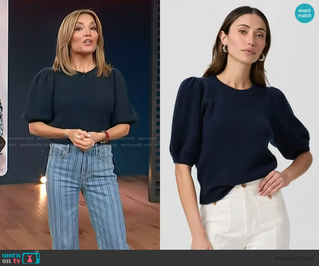 Paige Lucerne Top worn by Kit Hoover on Access Hollywood