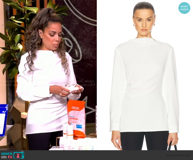 Proenza Schouler Alexis Top worn by Sunny Hostin on The View