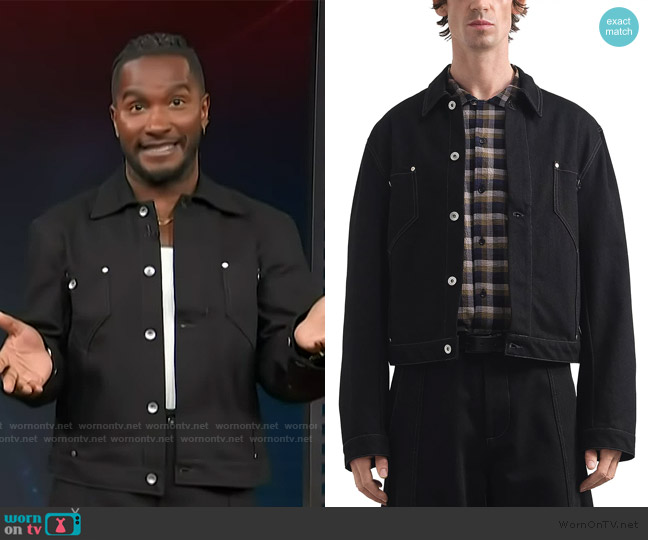 YMC Loft Jacket worn by Scott Evans on Access Hollywood