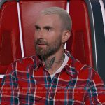 Adam Levine’s red plaid shirt on The Voice
