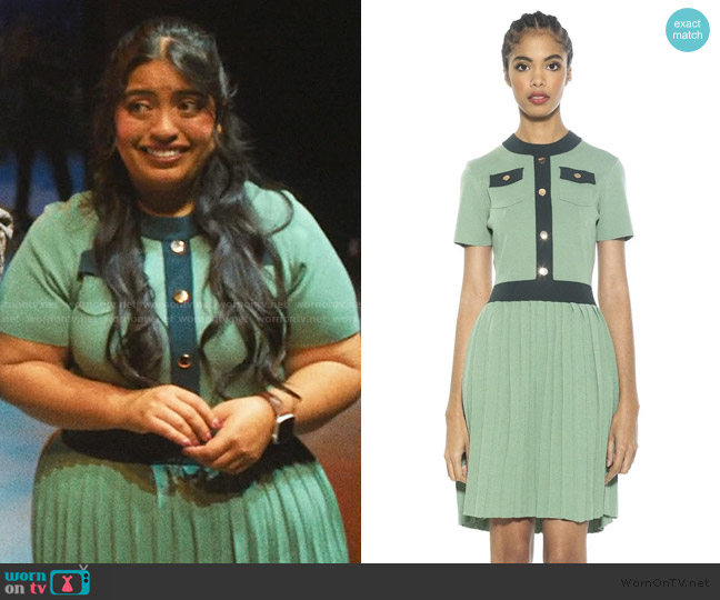 Alexia Admor Ander dress worn by Petra (Keyla Monterroso Mejia) on The Studio