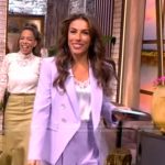 Alyssa’s lilac blazer and shorts on The View