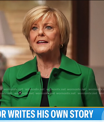 Anne Thompson’s green jacket on Today