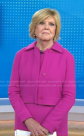 Anne’s pink dress and cropped jacket on Today