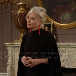 Ashley’s black cape dress on The Young and the Restless