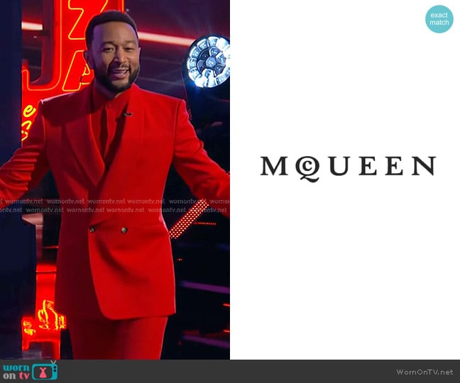 by Alexander McQueen worn by John Legend on The Voice