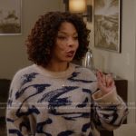 Ava’s brushstroke knit sweater on All American