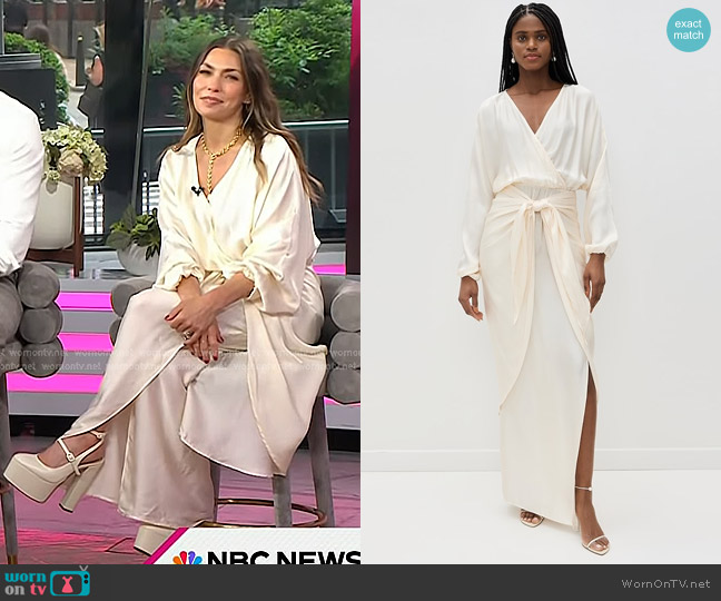 Baobab Alexa Dress in Vanilla worn by Melissa Garcia on Today